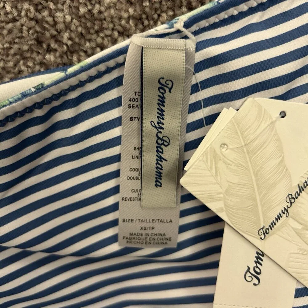 Tommy Bahama Womens Reversible Hipster Swim Bottom Size XS Art of Palms NWT $79
